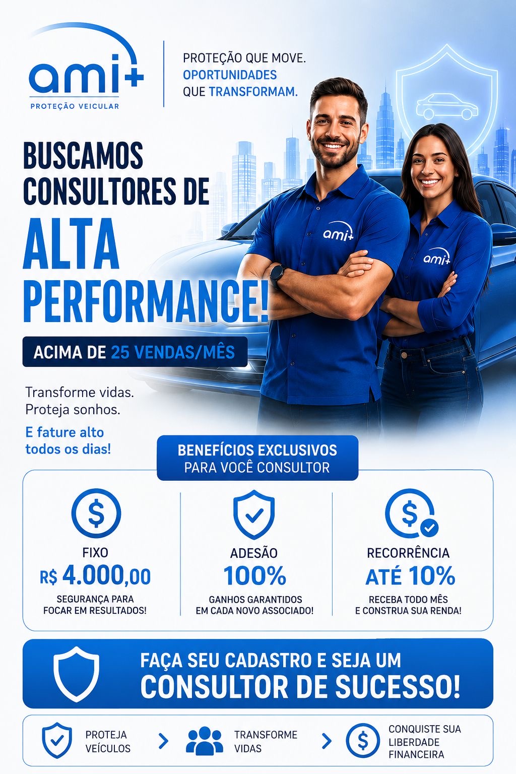 Consultores AMi+ Proteção Veicular de alta performance